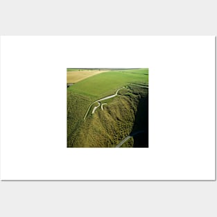 Uffington white horse (E755/0037) Posters and Art